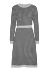 Grobund Women's  Agnes Dress - The One With Triangles In Black In Black