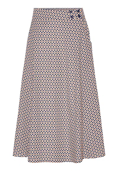 Grobund Women's  Amelie Skirt - The One In Graphic Pattern In Neutral