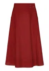 Grobund Women's  Amelie Skirt - The One In Wine Red In Red