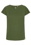Grobund Women's  Anna T-shirt - The One In Moss Green In Green