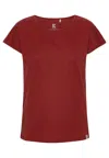 Grobund Women's  Anna T-shirt - The One In Wine Red In Red