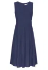 Grobund Women's  Christiane Dress - The One In Dark Blue Melange In Blue