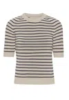 GROBUND WOMEN'S GROBUND IDA KNIT TEE - THE ONE WITH BLUE STRIPES
