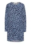 Grobund Women's  Johanne Tunic - The One In Blue With Flowers In Blue