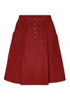 Grobund Women's  Molly Skirt - The One In Wine Red In Red