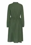 Grobund Women's  Rigmor Dress - Green Melange In Green