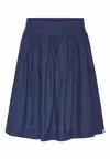 Grobund Women's  Svala Skirt - The One In Dark Blue Melange In Blue