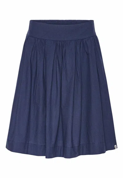 Grobund Women's  Svala Skirt - The One In Dark Blue Melange