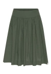 Grobund Women's  Svala Skirt - The Short One In Green Melange In Green