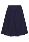 Grobund Women's  Svala Skirt - The Short One In Midnight Blue In Blue