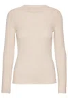 Grobund Women's Neutrals  Hanna Rib Knit - The One In Beige In Beige