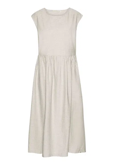 Grobund Women's Neutrals  Mathilde Dress - The One In Linen In Gray