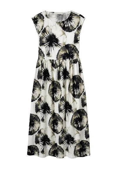 Grobund Women's Neutrals  Mathilde Dress - The One With Dandelion In Black