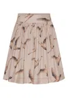 Grobund Women's Neutrals  Svala Skirt - The One With Beautiful Geese