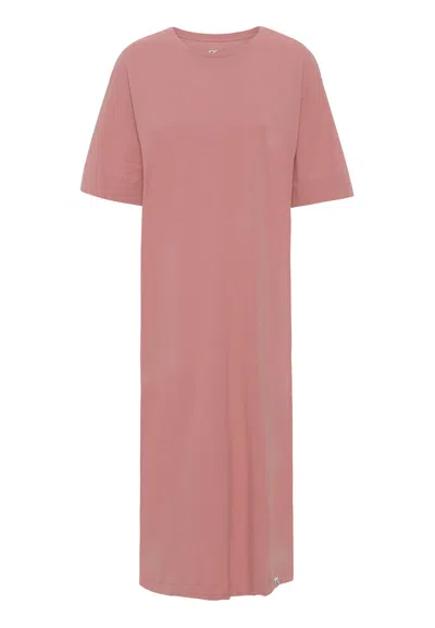 Grobund Women's Pink / Purple The  Nora T-shirt Dress - The One In Pink In Pink/purple