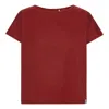 Grobund Women's Red  Karen T-shirt - The Short One In Burgundy In Red