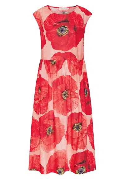 Grobund Women's Red  Mathilde Dress - The One With Poppies