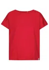 Grobund Women's The  Karen T-shirt - The Short One In Poppy Red In Red