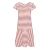 Grobund Women's The  Marianne Dress - The One With Currant Red Stripes In Red