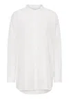 Grobund Women's White The  Liva Shirt - The Oversized One In White