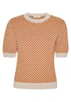 Grobund Women's Yellow / Orange  Alva Tee - The One With A Ochre Pattern In Yellow/orange