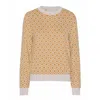 Grobund Women's Yellow / Orange  Petra Knit Blouse - The One With Ocher Pattern In Yellow/orange