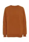 Grobund Women's Yellow / Orange  Sava Sweatshirt - The Oversize In Burnt Orange In Yellow/orange