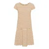 Grobund Women's Yellow / Orange The  Marianne Dress - The One With Golden Stripes In Yellow/orange