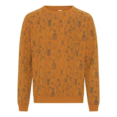 Grobund Yellow / Orange The Organic Sweatshirt - Yellow & Orange Aop In Yellow/orange