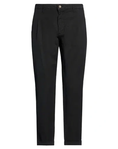 Groowe Man Pants Black Size 36 Cotton, Linen, Elastane