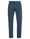 Groowe Man Pants Blue Size 38 Cotton, Elastane In Blue