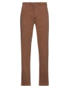 Groowe Man Pants Brown Size 28 Cotton, Elastane