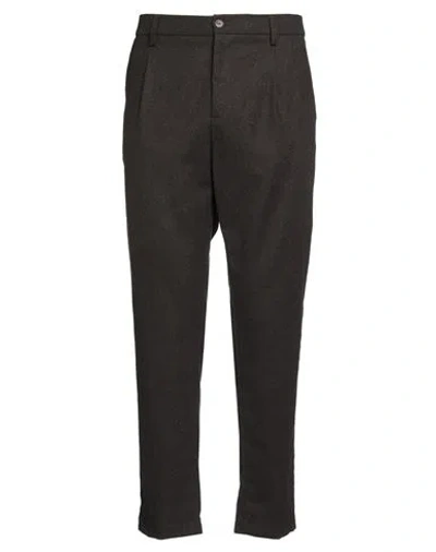 Groowe Man Pants Dark Brown Size 34 Polyester, Wool, Viscose