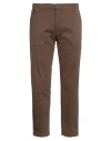 Groowe Man Pants Dark Brown Size 42 Cotton, Elastane