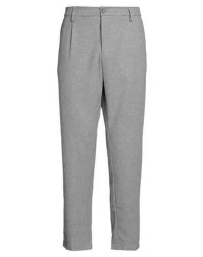 Groowe Man Pants Grey Size 36 Polyester, Wool, Viscose In Gray