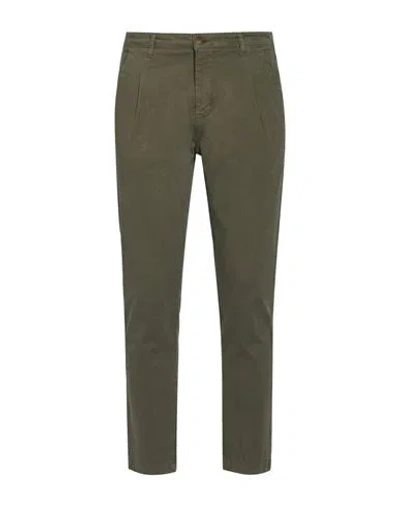 Groowe Man Pants Military Green Size 32 Cotton, Elastane In Gray