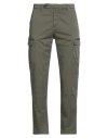 Groowe Man Pants Military Green Size 34 Cotton, Elastane