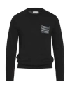 Groowe Man Sweater Black Size S Modal, Wool In Black