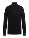 Groowe Man Turtleneck Black Size Xl Viscose, Nylon In Black