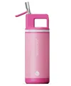 Grosche Alpine Flip 'n Sip 16 Oz. Kids Insulated Water Bottle With Straw In Flamingo Pink