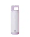 Grosche Alpine Flip 'n Sip Insulated, Leakproof Water Bottle With Straw, 20 oz In Lavender