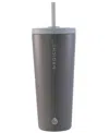 Grosche Jasper 23 oz Insulated Tumbler With Straw In Ash Gray