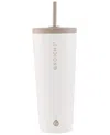 Grosche Jasper 23 oz Insulated Tumbler With Straw In Cream White