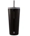 Grosche Jasper 23 oz Insulated Tumbler With Straw In Graphite Black