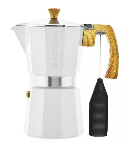 Grosche Milano Cafe Bliss: Moka Pot Frother Duo In White