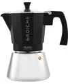 Grosche Milano Induction Stovetop 9 Cup Espresso Maker Moka Pot In Black
