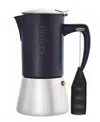Grosche Milano Steel Cafe Bliss: Moka Pot Frother Duo In Black