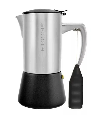 Grosche Milano Steel Latte Espresso Bundle In Silver