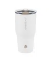 Grosche Yukon Travel Mug, 20oz Coffee Tumbler With Lid In Cream White