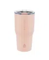 Grosche Yukon Travel Mug, 20oz Coffee Tumbler With Lid In Peach Rose Pink
